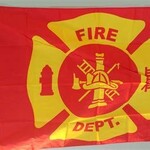 Flag: Fire Dept, Poly 3x5