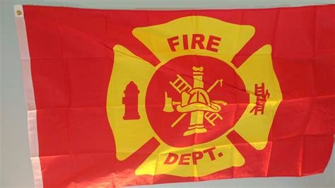 Flag: Fire Dept, Poly 3x5