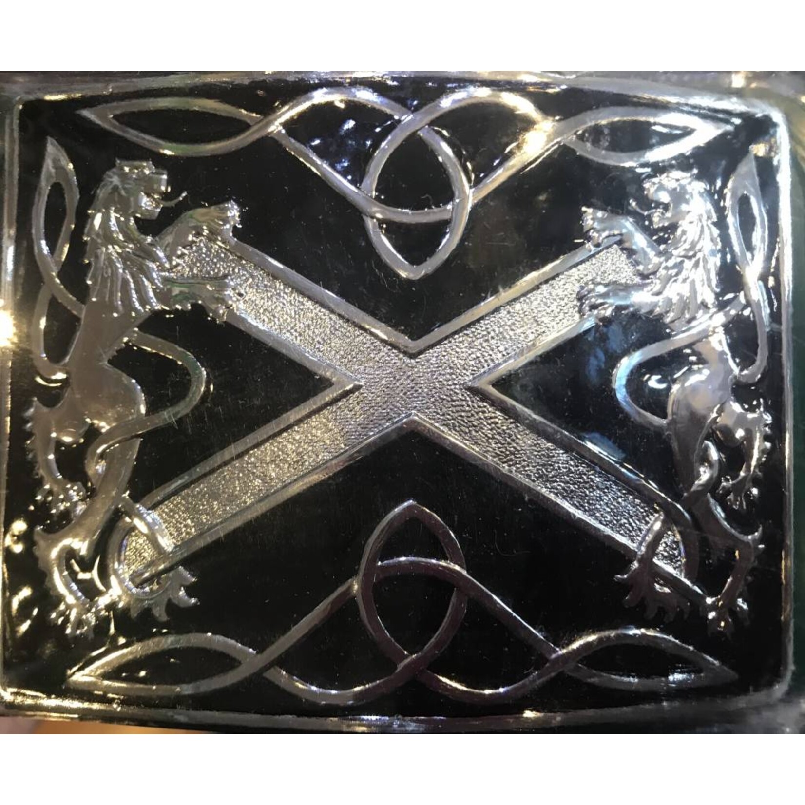 Buckle: Highland Saltire, Black