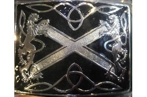 Buckle: Highland Saltire, Black