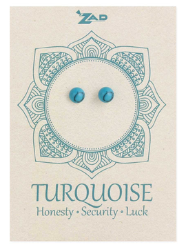 Turquoise Round Post Earring