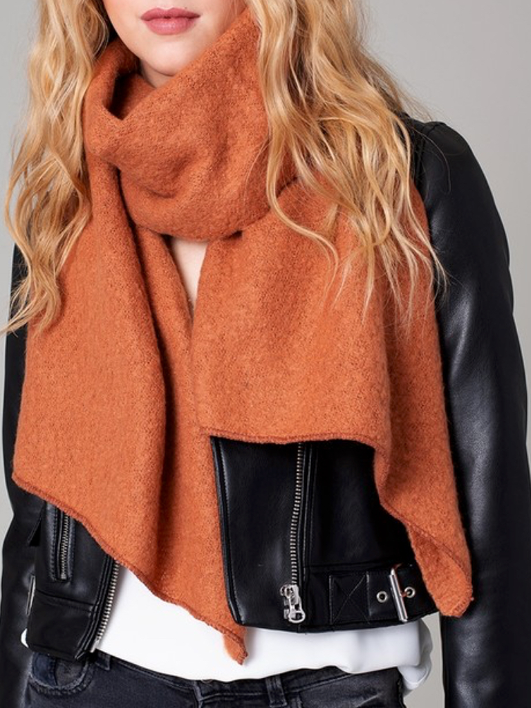 Raw Edge Wrap Scarf - Zahara Boutique