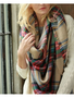 Oversized Plaid Blanket Scarf