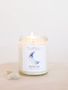 JaxxKelly Moonstone Crystal Candle - Brings Good Luck