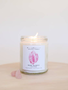 JaxxKelly Rose Quartz Crystal Candle - Love