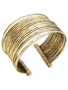 Gold Thin Hammered Bunch Cuff