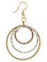 Mix it Up Mixed Metal Round Layer Earring