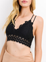 Black Dainty Crochet Bralette