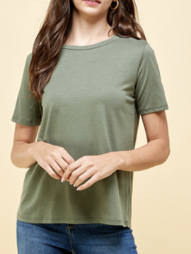 supima crew neck tee