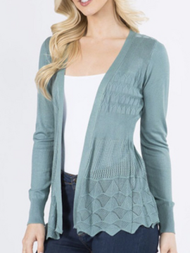 Lovely Peaks Crochet Cardigan