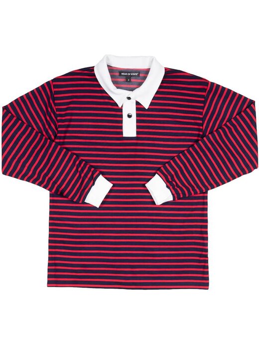HEAD OF STATE+ HOS+ Striped Rugby Shirt