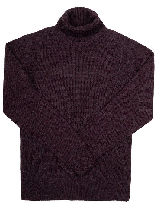 Seize sur Vingt Burgundy/Navy Turtle Neck Sweater