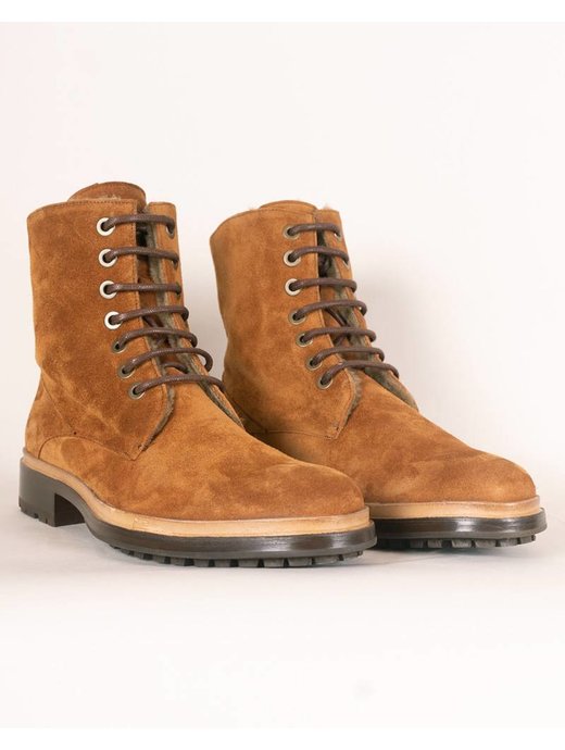 Troglodyte Homunculus Brown Suede Combat Boot