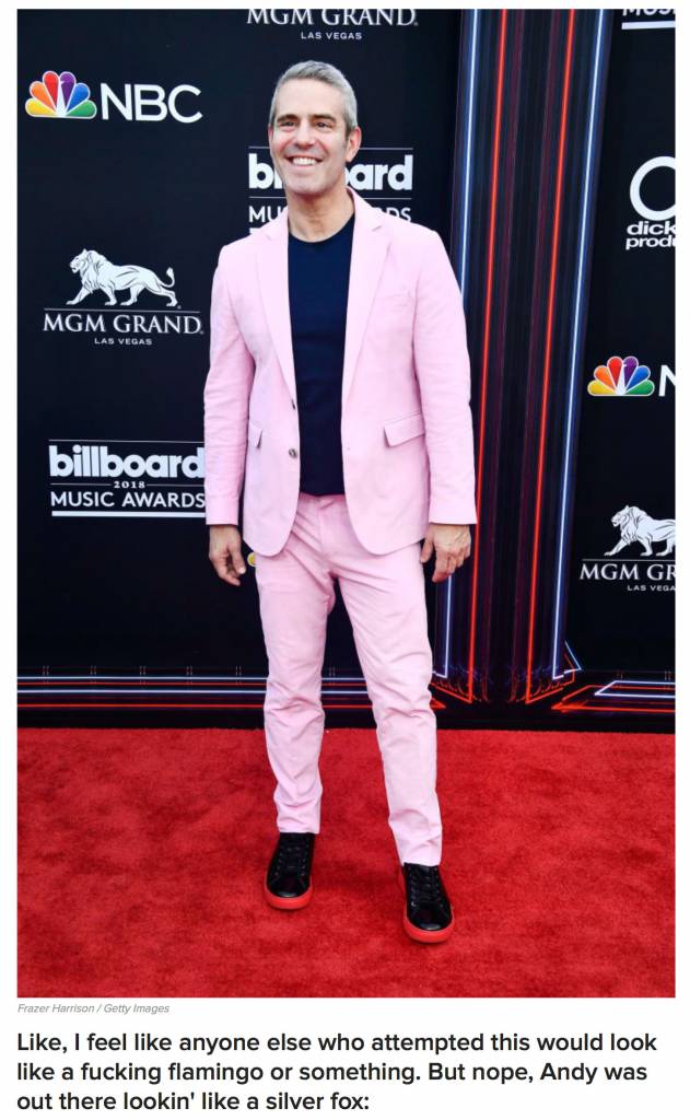 BUZZFEED: Andy Cohen at the Billboard Music Awards