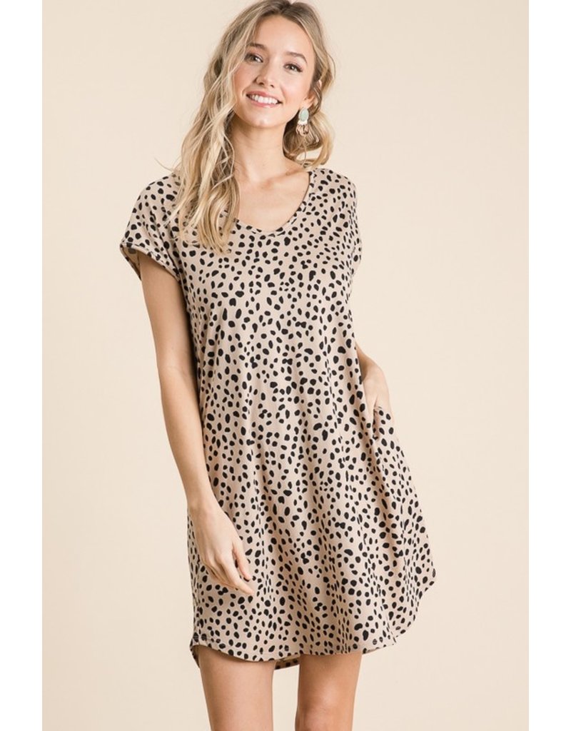 short cheetah print dress