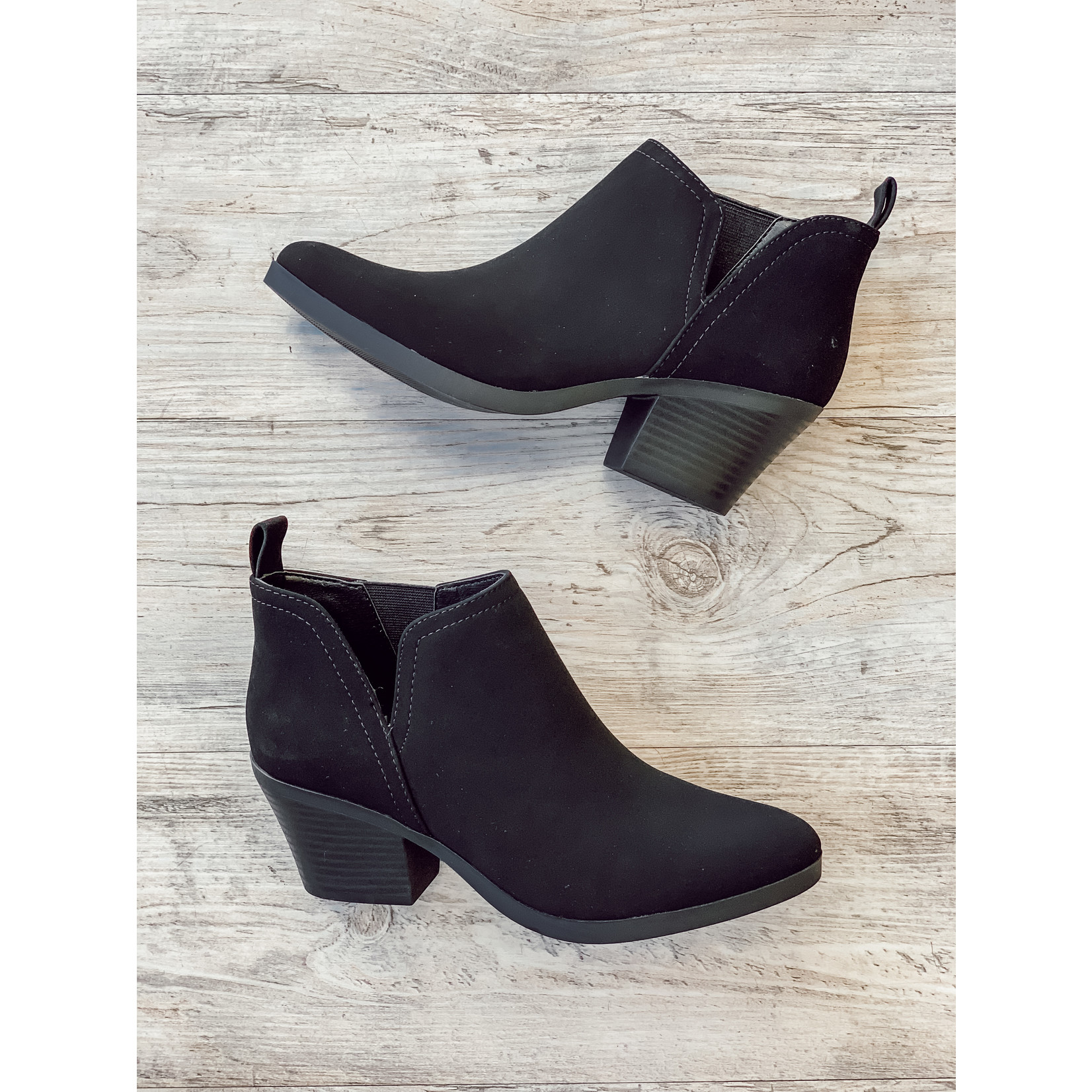 The Abbey Heeled Booties - Black