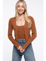 The Piper Button Front Cardigan
