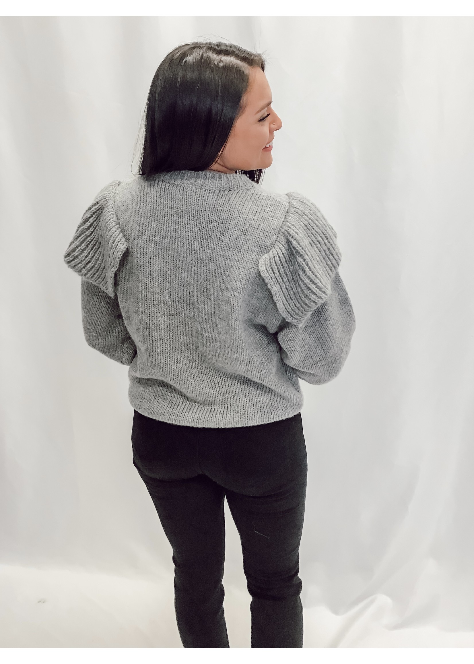 The Lilliana Ruffled Sweater
