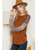 The Shay Sequin + Leopard Top