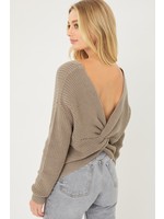 The Kait Twisted Back Sweater