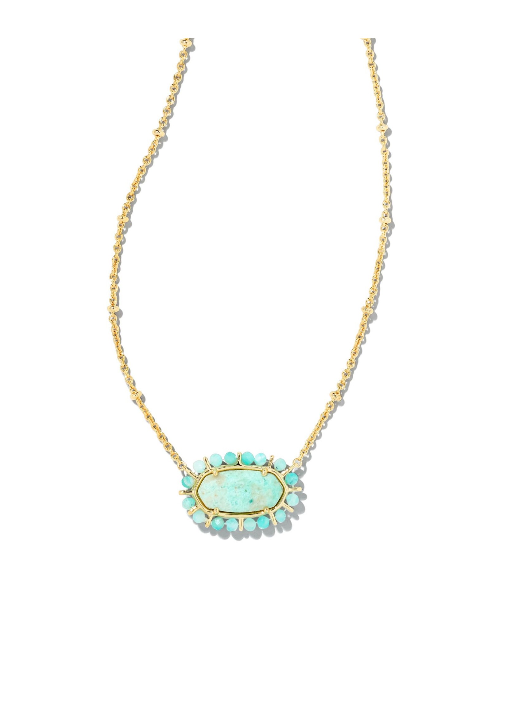 The Beaded Elisa Pendant Necklace