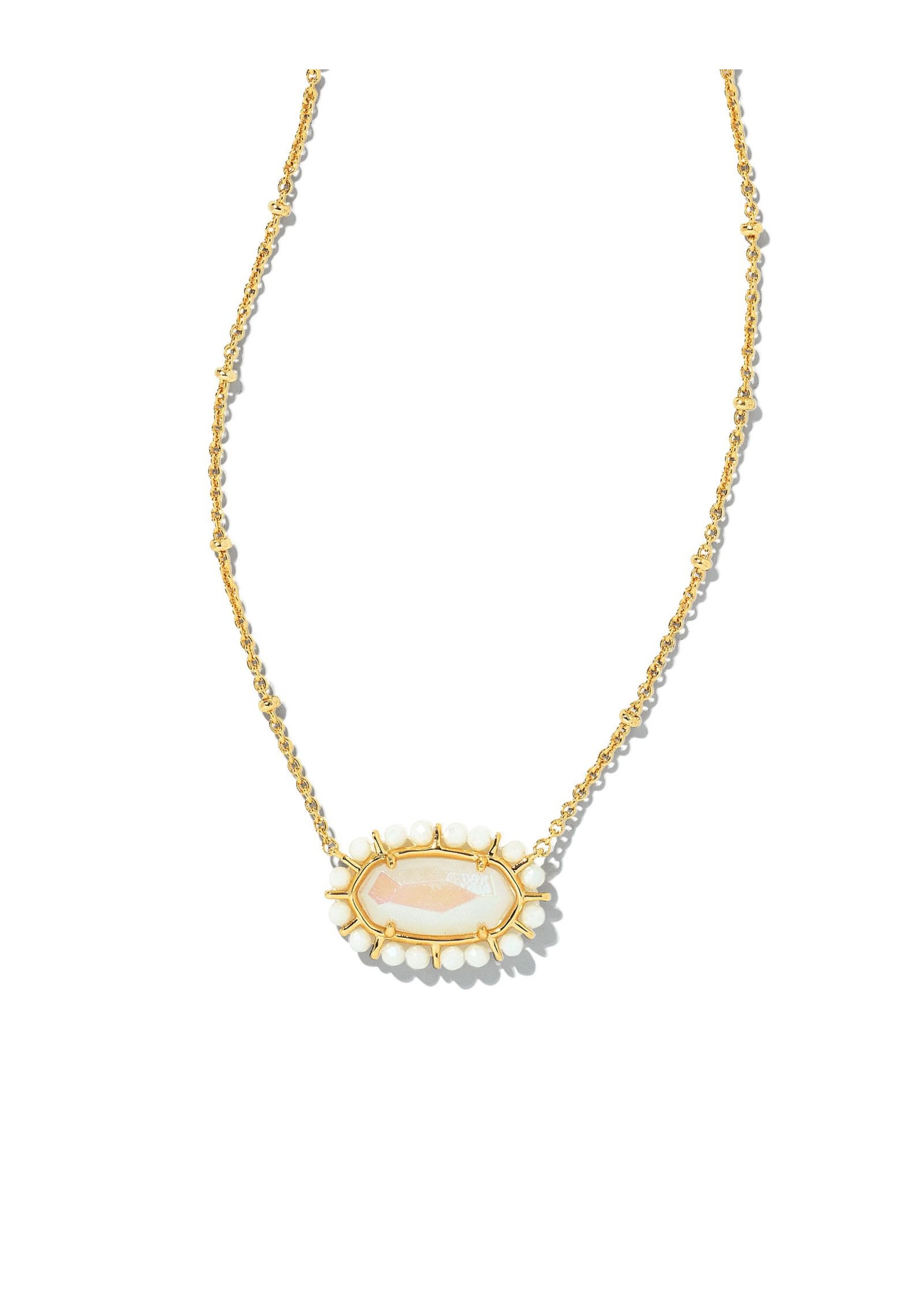 The Beaded Elisa Pendant Necklace
