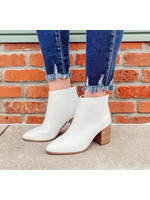 The Laney Heeled Booties - White
