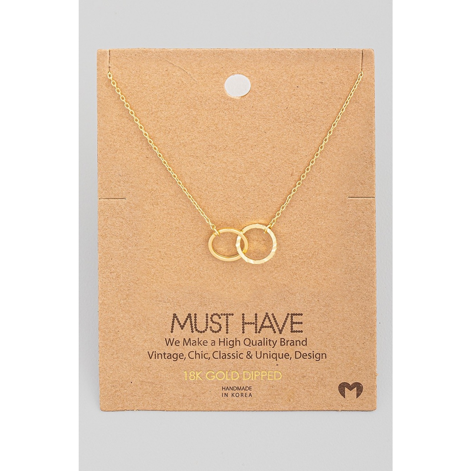 The Double Ring Link Necklace