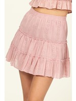 The A Thing Of Beauty Eyelet Mini Skirt