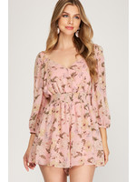 The Andee Pocketed Floral Romper