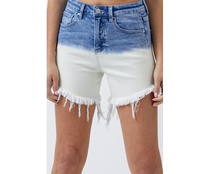 High Rise Two Tone Shorts - Bling Glamour