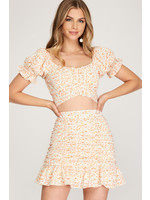 The Island Time Floral Mini Skirt