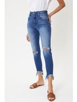 The High Rise Double Button Skinny