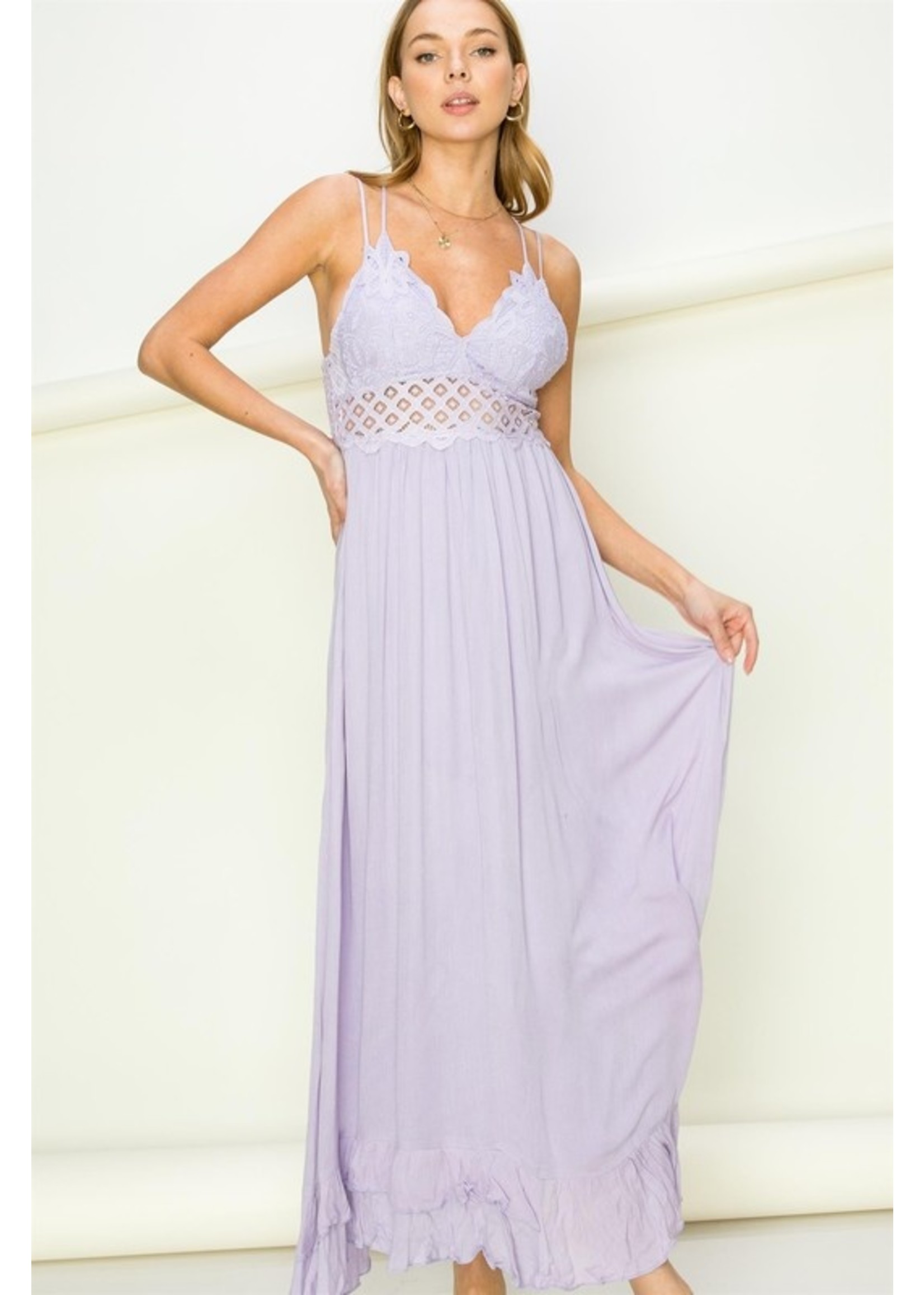 The Rome Crochet Lace Maxi Dress