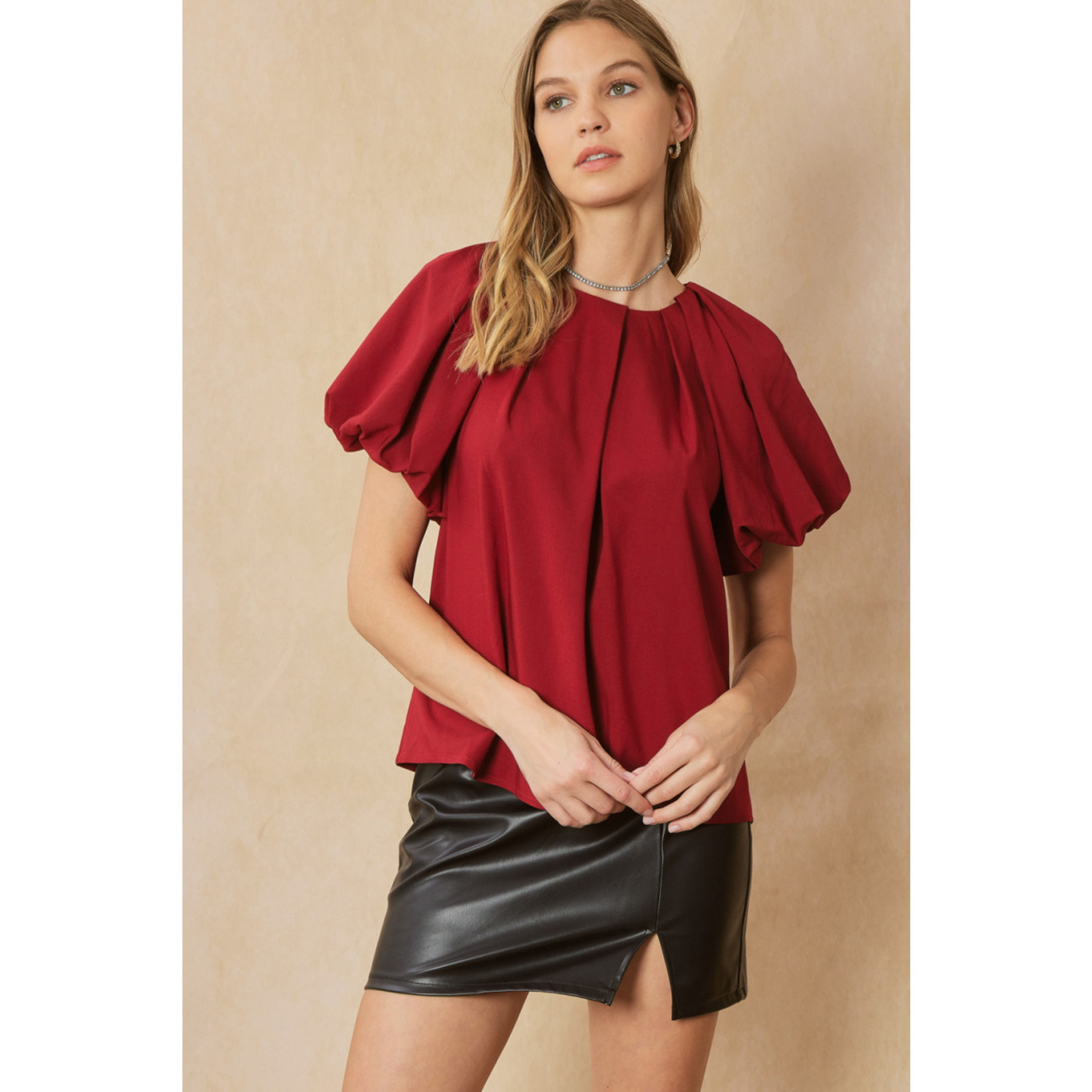 The Kait Bubble Sleeve Top