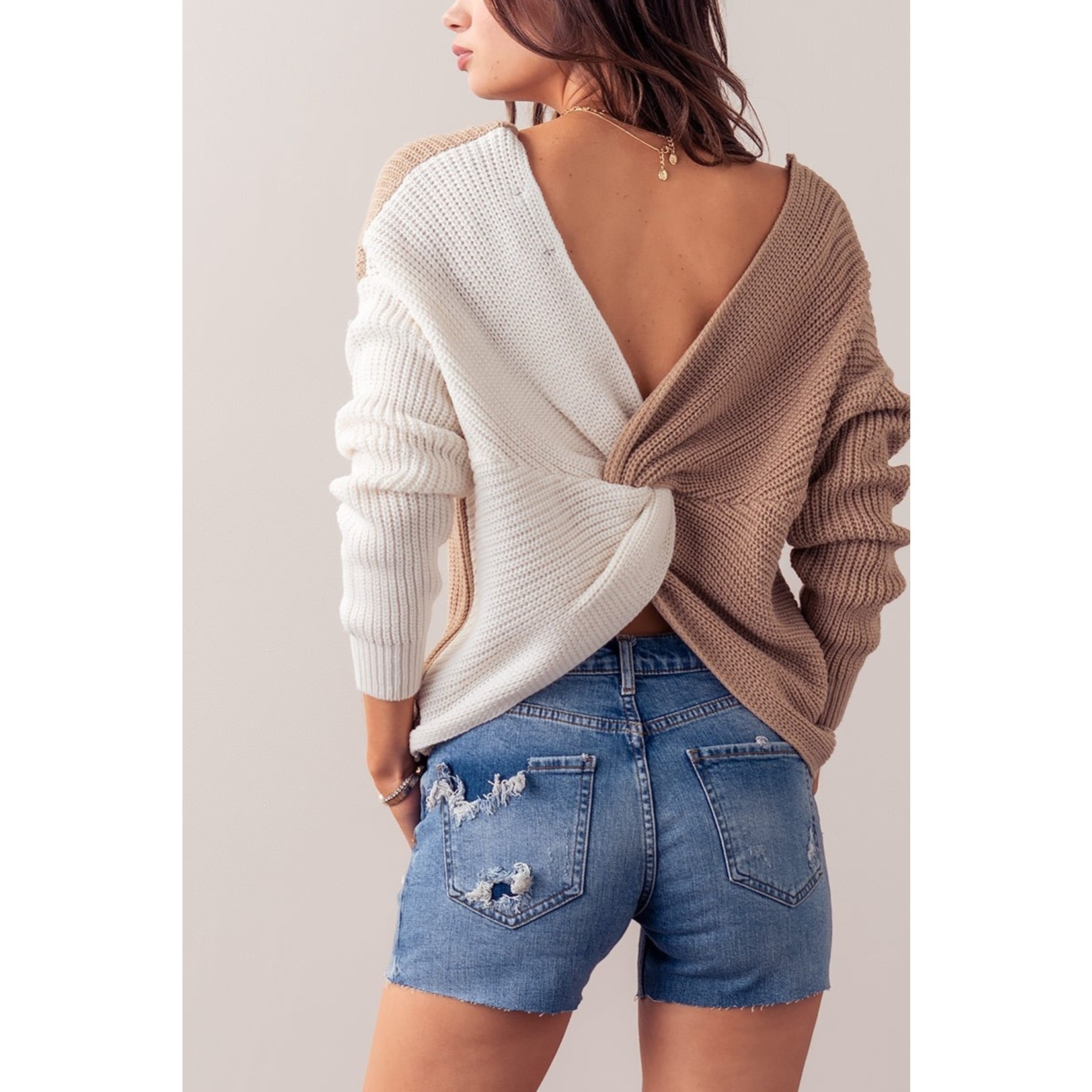 The Iker Twist Sweater