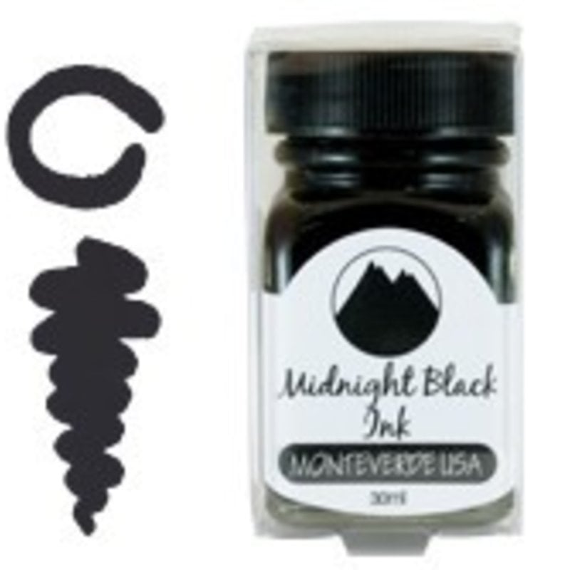 Monteverde Monteverde Midnight Black - 30ml Bottled Ink