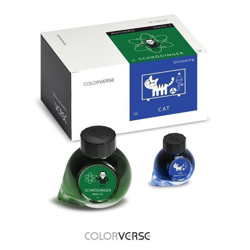 Colorverse Colorverse No. 21 & 22 Schrodinger & Cat - 65ml + 15ml Bottled Ink