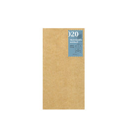 Traveler's Traveler's Notebook #020 Regular Refill Kraft Paper Folder