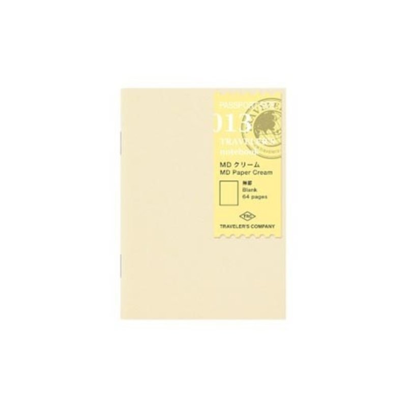 Traveler's Traveler's Notebook #013 Passport Refill MD Paper Cream Blank