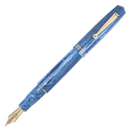 Leonardo Leonardo Momento Zero Fountain Pen - Positano Blue with Gold Trim