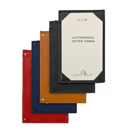 Graphic Image Graphic Image Traditional Leather Jotter for 3x5 Cards