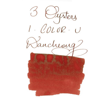 3 Oysters 3 Oysters I-Color-U Dancheong Red - 38ml Bottled Ink