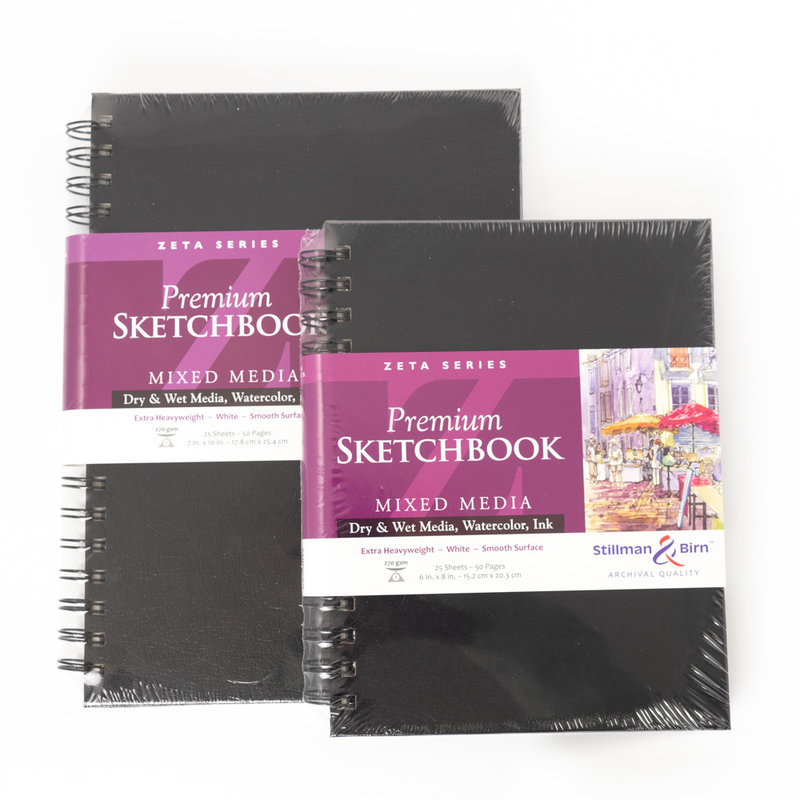 Stillman & Birn Stillman & Birn Zeta Series Trio Wirebound Sketchbook, 7" x 10"