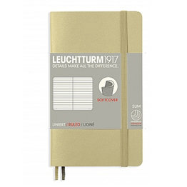 Leuchtturm1917 Leuchtturm1917 Pocket (A6) Softcover Notebook - Sand Ruled (Discontinued)