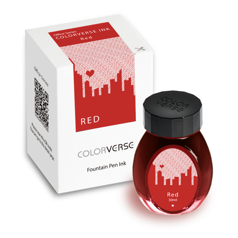 Colorverse Colorverse Office Series Bottled Ink - Red (30ml)