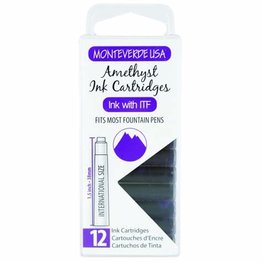 Monteverde Monteverde Ink Cartridges Amethyst - Set of 12