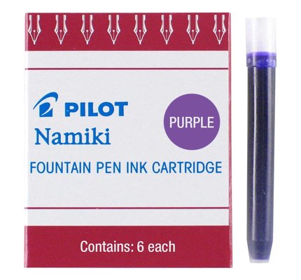 Pilot Namiki Fountain Pen Ink Cartridges IC-50 pack of 6 Purple 