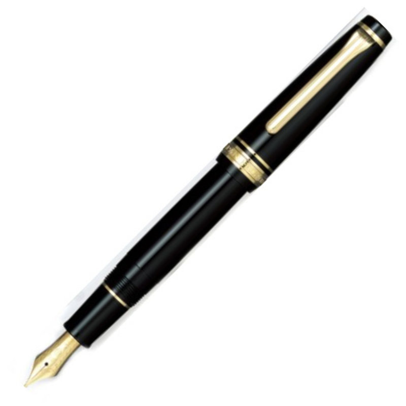 Sailor Sailor Professional Gear Classic Black Fountain Pen 21K Gold Nib with Gold Plating