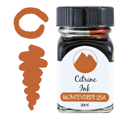 Monteverde Monteverde Citrine- 30ml Gemstone Bottled Ink